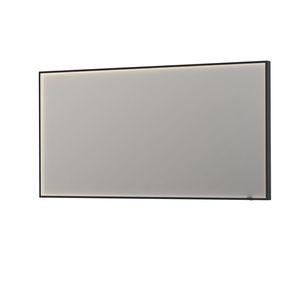 Spiegel INK SP19 Rechthoek In Stalen Kader Met Indirecte Colour Changing LED Verlichting 160 x 4 x 80 cm Mat Zwart