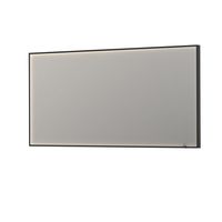 Spiegel INK SP19 Rechthoek In Stalen Kader Met Indirecte Colour Changing LED Verlichting 160 x 4 x 80 cm Mat Zwart