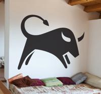 Sticker silhouette stier