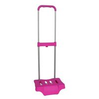 Gerimport bagagetrolley Safta 30 x 85 cm RVS roze/zilver - thumbnail