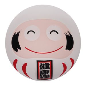 Witte Daruma pop - 6 x 6 x 6cm