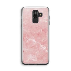 Roze marmer: Samsung Galaxy J8 (2018) Transparant Hoesje