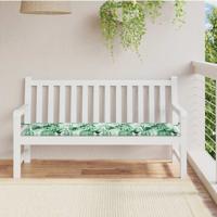 VidaXL Bankkussen blad bladpatroon 150 x 50 x 3 cm oxford stof