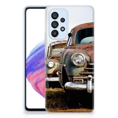 Samsung Galaxy A53 5G | Siliconen hoesje | met foto Vintage Auto