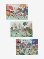 3 12- tot 36-delige kartonnen legpuzzels Les animaux joyeux meerkleurig 3 12- tot 36-delige kartonnen legpuzzels Les animaux joyeux meerkleurig