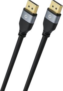 Oehlbach USB Evolution B USB 2.0 [1x USB-A 2.0 stekker - 1x USB-B 2.0 stekker] 3.00 m Rood/zwart Vergulde steekcontacten