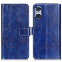 Sony Xperia 5 V Wallet Case met Magnetische Sluiting - Blauw