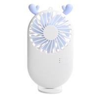 Draagbare mini USB opladen Pocket ventilator met 3 snelheidsregeling (wit)
