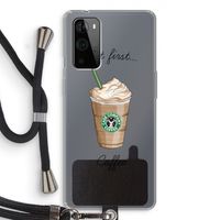 But first coffee: OnePlus 9 Pro Transparant Hoesje met koord