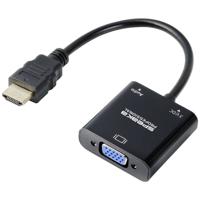 SpeaKa Professional SP-10352148 HDMI / VGA Adapter [1x HDMI - 1x VGA] Zwart 0.15 m - thumbnail