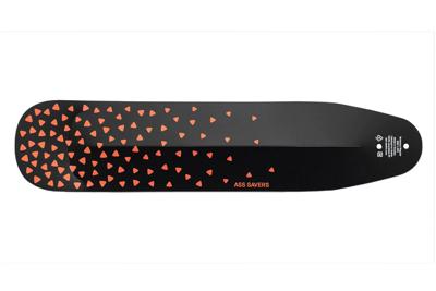 Ass Savers BroTector Reflective Red Spatbord flap - Zwart Ass Savers BroTector Reflective Red Spatbord flap - Zwart