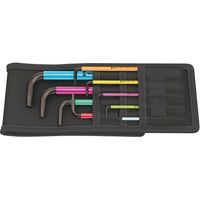 Wera 950/9 Haakse schroevendraaierset 5/64 inch, 3/32 inch, 1/8 inch, 5/32 inch, 3/16 inch, 7/32 inch, 1/4 inch, 5/16 inch, 3/8 inch 9-delig