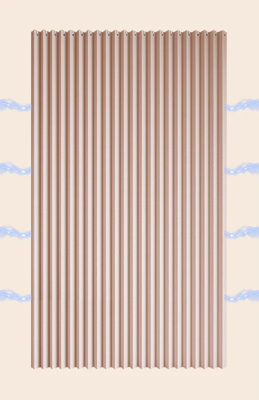 AquaFold Luxe - Opvouwbaar Douchegordijn met Accordeon Design