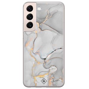 Samsung Galaxy S22 Plus siliconen hoesje - Marmer grijs