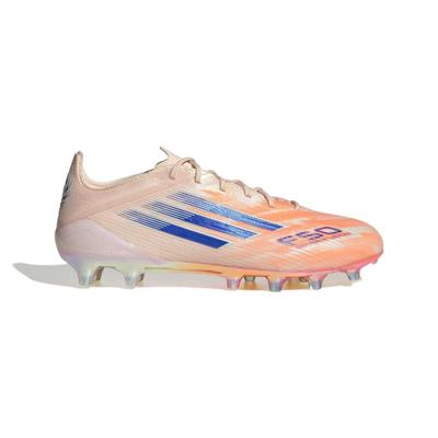 adidas F50 Sparkfusion Elite Low Veterloze Gras / Kunstgras Voetbalschoenen (MG) Dames Oranje Blauw