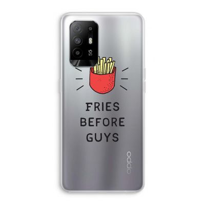 Fries before guys: Oppo A95 5G Transparant Hoesje