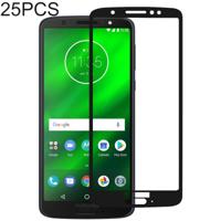 25 stuks volledige lijm volledige cover Screen Protector gehard glas film voor Motorola Moto G6