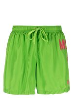 Moschino short de bain à logo imprimé - Vert