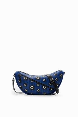 Middelgrote handtas met geometrische vormen - BLUE - U