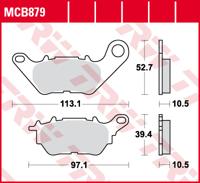 TRW Remblokken, en remschoenen voor de moto, MCB879 Allround organisch