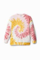 Sweatshirt met tie-dye - WHITE - 5/6