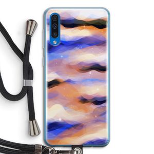Donkere Wolken: Samsung Galaxy A50 Transparant Hoesje met koord