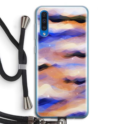 Donkere Wolken: Samsung Galaxy A50 Transparant Hoesje met koord