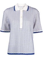 REMAIN blouse à motif de chevrons - Blanc