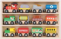 Tooky toy Houten Speelgoedtrein 13-delig​​​​​​​