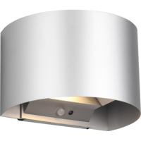 LED Wandlamp - Tuinverlichting - Trion Taner - 5W - Warm Wit 3000K - Oplaadbare batterijen - Schemeringsensor - Rond - Titaan - Metaal - thumbnail