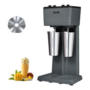 VEVOR Pro Drinkmixer Drankenmixer 750 W 820 ml dubbelkops milkshakemachine, 3 snelheden instelbaar 15000/18000/21000 RPM, roestvrijstalen beker melk- en eiwitshake, drankmixer, cocktail