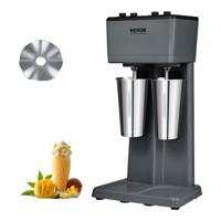 VEVOR Pro Drinkmixer Drankenmixer 750 W 820 ml dubbelkops milkshakemachine, 3 snelheden instelbaar 15000/18000/21000 RPM, roestvrijstalen beker melk- en eiwitshake, drankmixer, cocktail