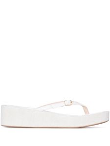 Jacquemus sandales Les Tatanes Lin - Blanc