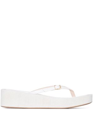 Jacquemus sandales Les Tatanes Lin - Blanc