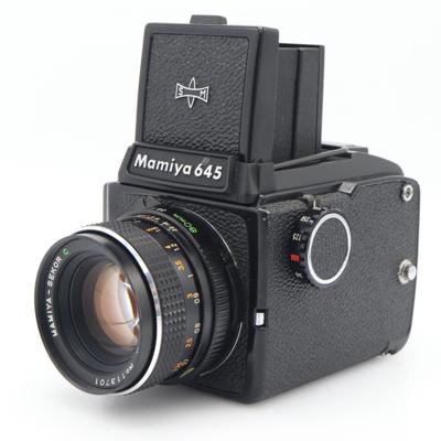 Mamiya M645J body + Sekor C 80mm F/2.8 + Waist Level Finder occasion