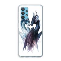 Yin Yang Dragons: Samsung Galaxy A32 4G Transparant Hoesje Yin Yang Dragons: Samsung Galaxy A32 4G Transparant Hoesje