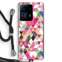Gekleurde driehoekjes: Xiaomi Mi Mix 4 Transparant Hoesje met koord