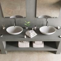 Opbouw Waskom Ideavit Solidthin 50x33x14.5 cm Solid Surface Mat Wit Ideavit