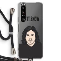 Let It Snow: Sony Xperia 1 III Transparant Hoesje met koord