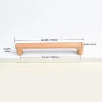 Houten Meubelknop - Beuken- of Walnoothout | Schattig Design | Inclusief Schroeven