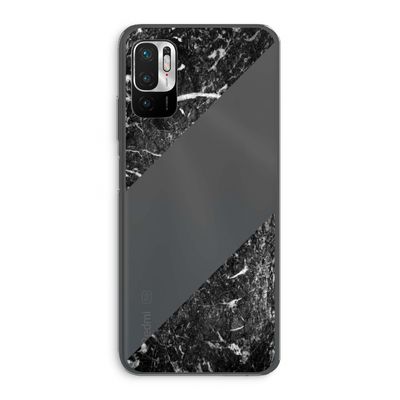 Zwart marmer: Xiaomi Redmi Note 10 5G Transparant Hoesje