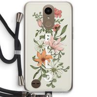 Hello bloemen: LG K10 (2017) Transparant Hoesje met koord