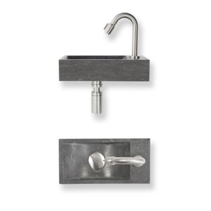 Fonteinset Baseline natuursteen 36x18x9 cm