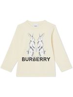 Burberry Kids t-shirt à imprimé Animal Kingdom - Tons neutres