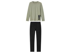 pepperts! Kinder pyjama (134/140, Khaki/zwart)