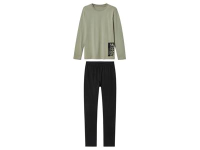 pepperts! Kinder pyjama (146/152, Khaki/zwart)
