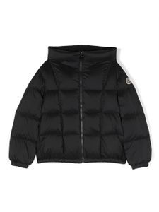 Moncler Enfant doudoune à patch logo - Noir