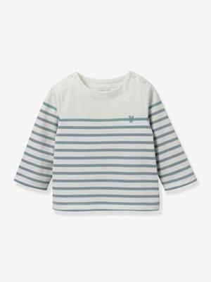 Baby marinière - biologisch katoen - CYRILLUS blauw, gestreept