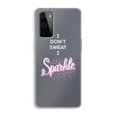 Sparkle quote: OnePlus 9 Pro Transparant Hoesje