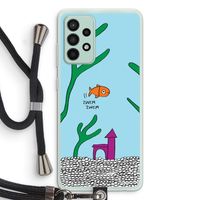 Aquarium: Samsung Galaxy A52s 5G Transparant Hoesje met koord Aquarium: Samsung Galaxy A52s 5G Transparant Hoesje met koord